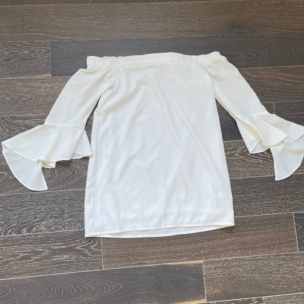 Off the shoulder mini dress